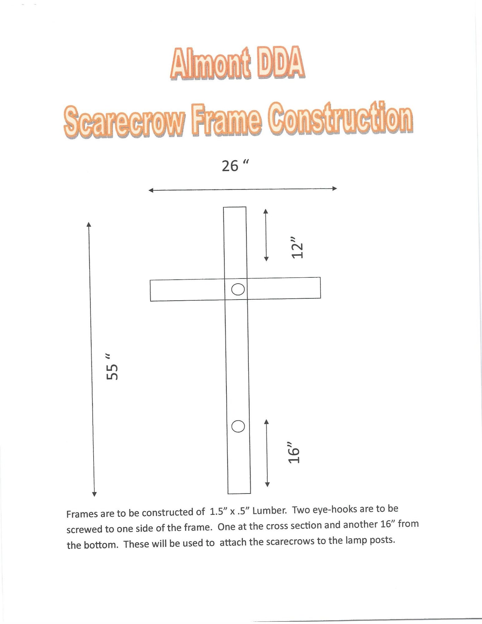 scarecrow frame construction