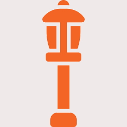 orange lamp post w background orange lamp post w background