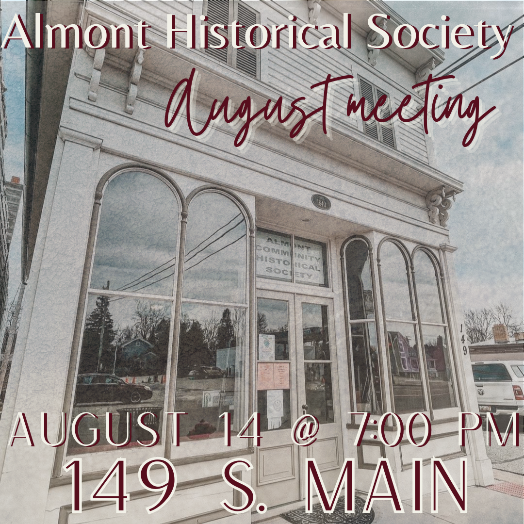 almont historical society august meeting