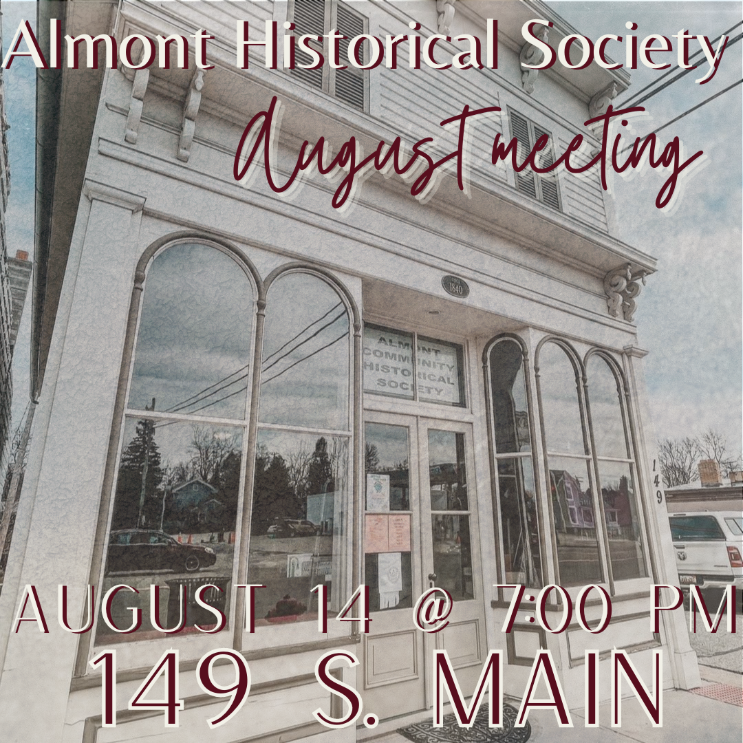 almont historical society august meeting almont historical society august meeting