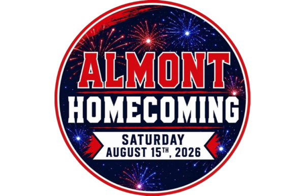 Almont Homecoming 2026 fireworks event badge
